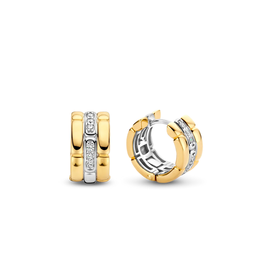 Ti Sento Earrings Gold Plated with CZ | Ti Sento Milano | Luby 