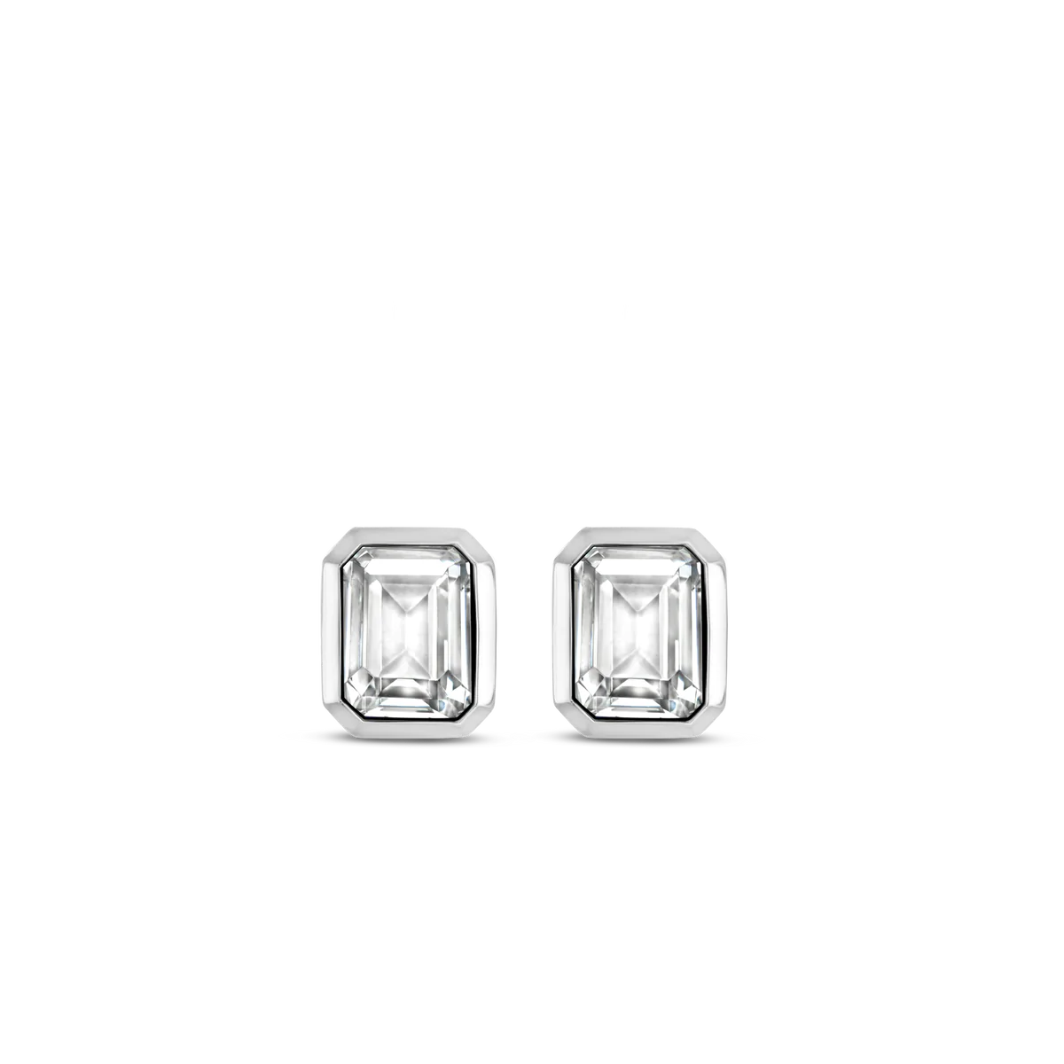 Ti Sento Earrings with Square CZ | Ti Sento Milano | Luby 