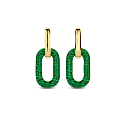 Ti Sento Earrings Malachite | Ti Sento Milano | Luby 