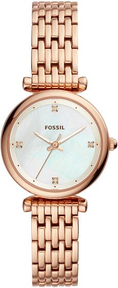 Carlie Ladies Watch (Rose-Gold) | Fossil | Luby 