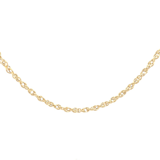 14K Gold Open Rope Chain | Luby Gold Collection | Luby 