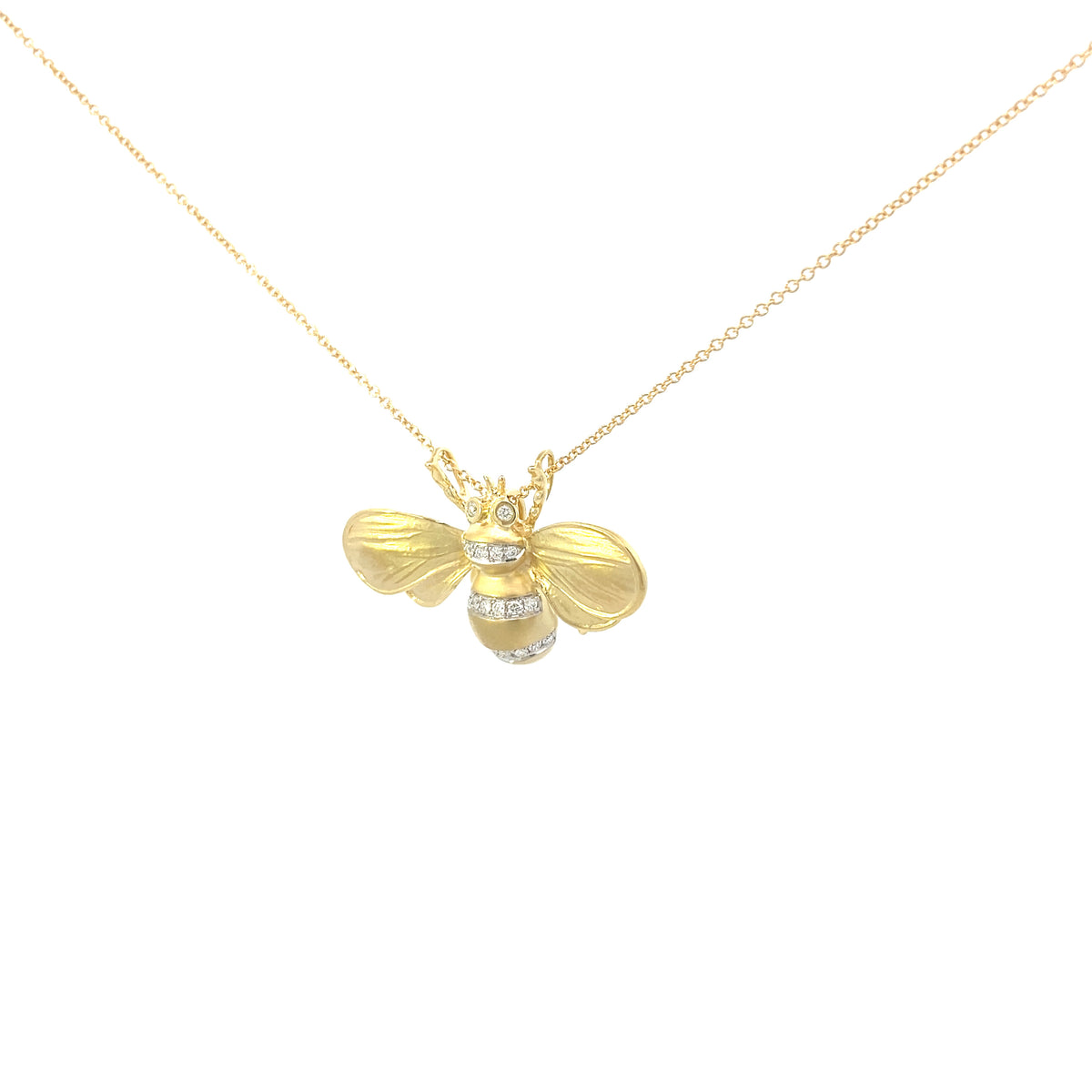 Simon G Monarch Bee Necklace with Diamonds | Simon G | Luby 