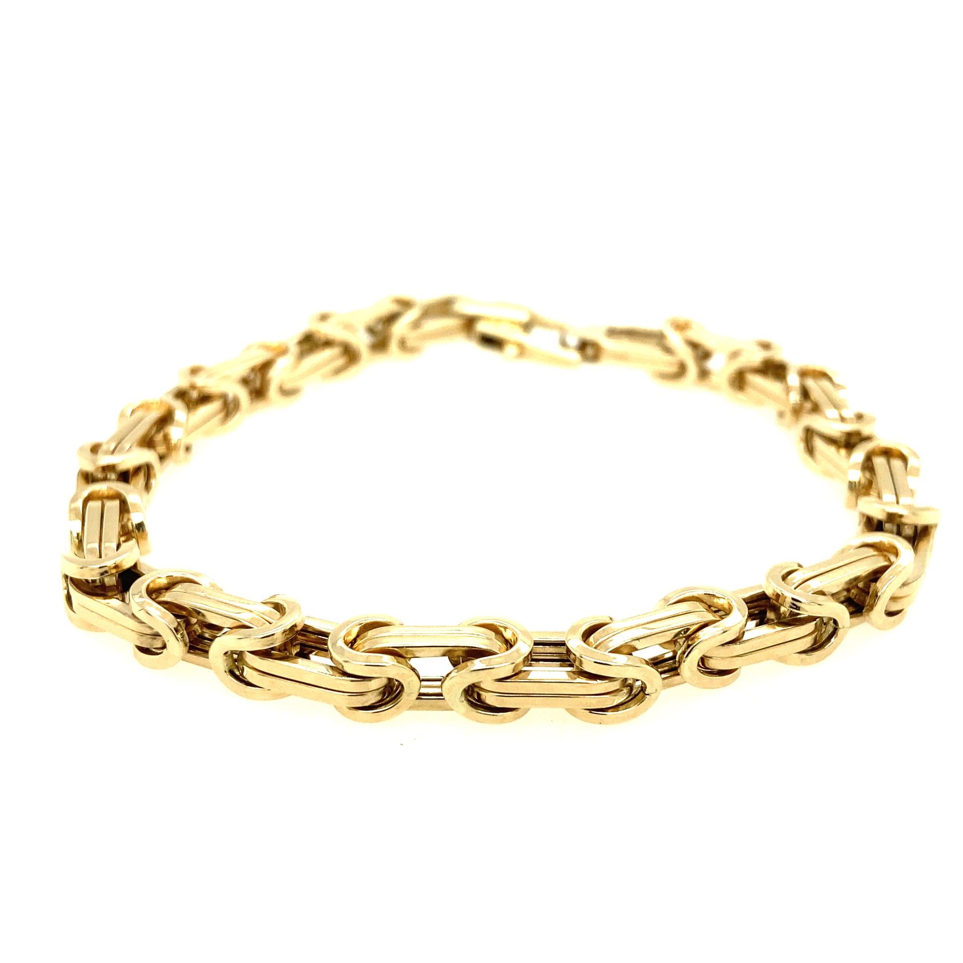 14K Gold Byzantine Link Bracelet | Luby Gold Collection | Luby 