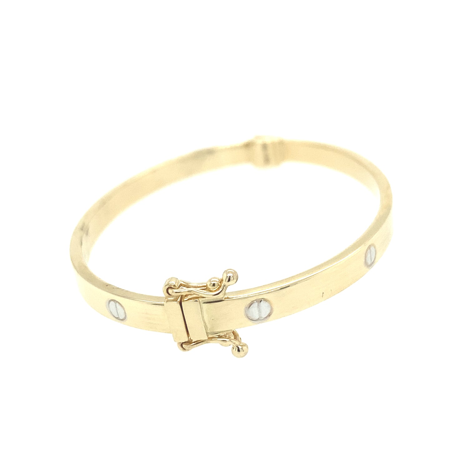 14K Gold Baby Bangle with Nail Shape | Luby Gold Collection | Luby 