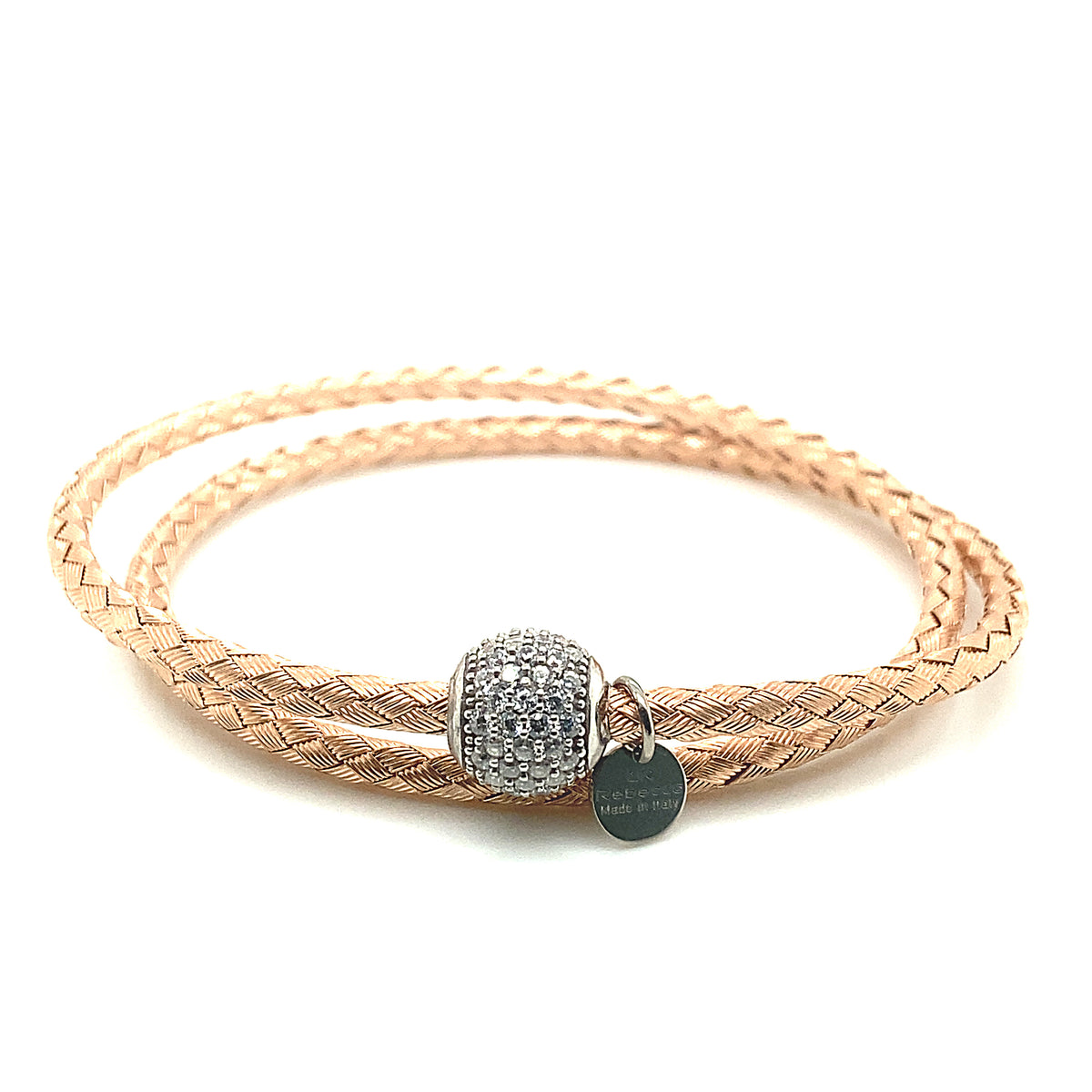 BALLOON SILVER DOUBLE BRACELET | Rebecca | Luby 