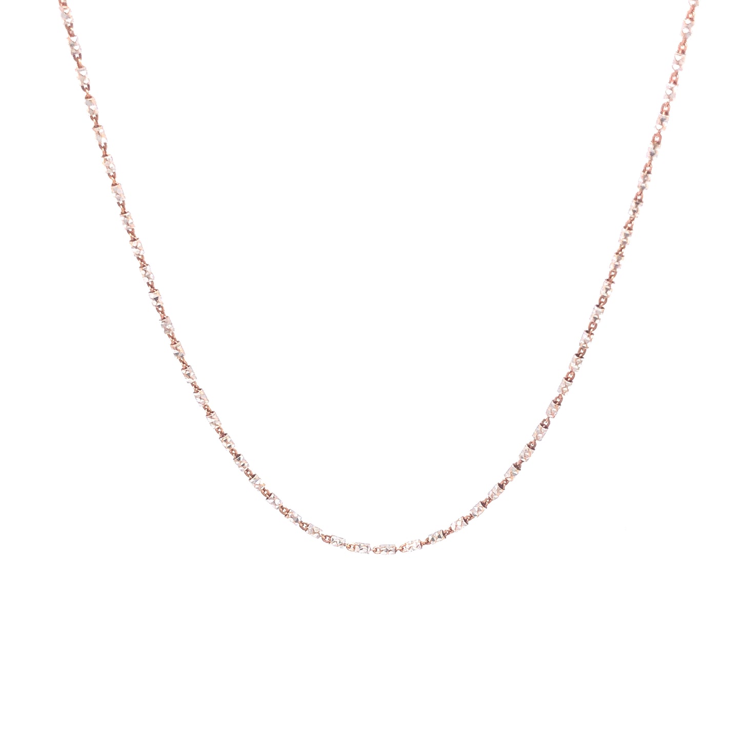 14K Chain Rose Gold and White Gold | Luby Gold Collection | Luby 