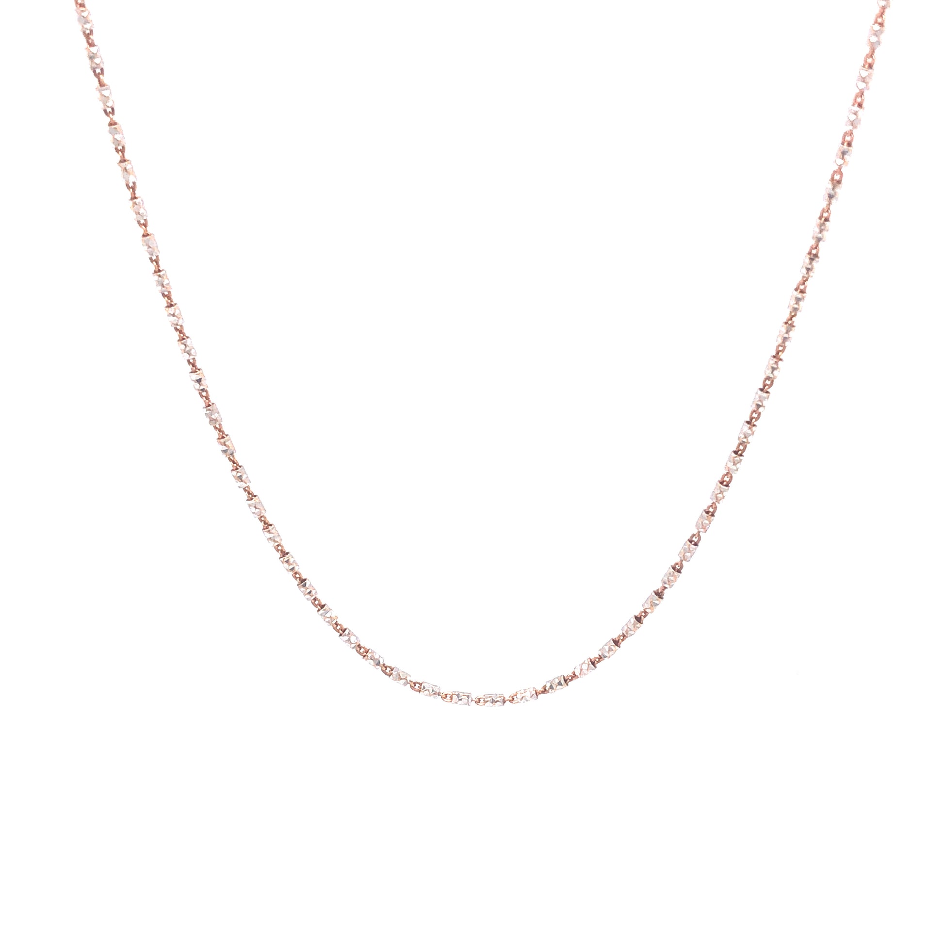 14K Chain Rose Gold and White Gold | Luby Gold Collection | Luby 