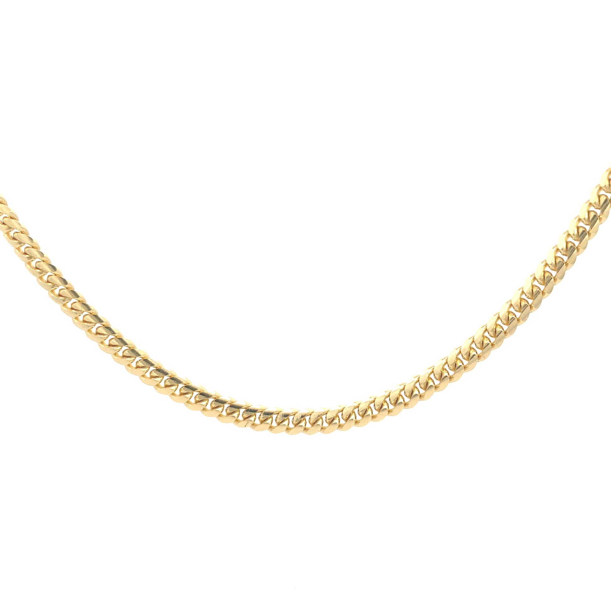 14K Gold Miami Solid Cuban Chain | Luby Gold Collection | Luby 