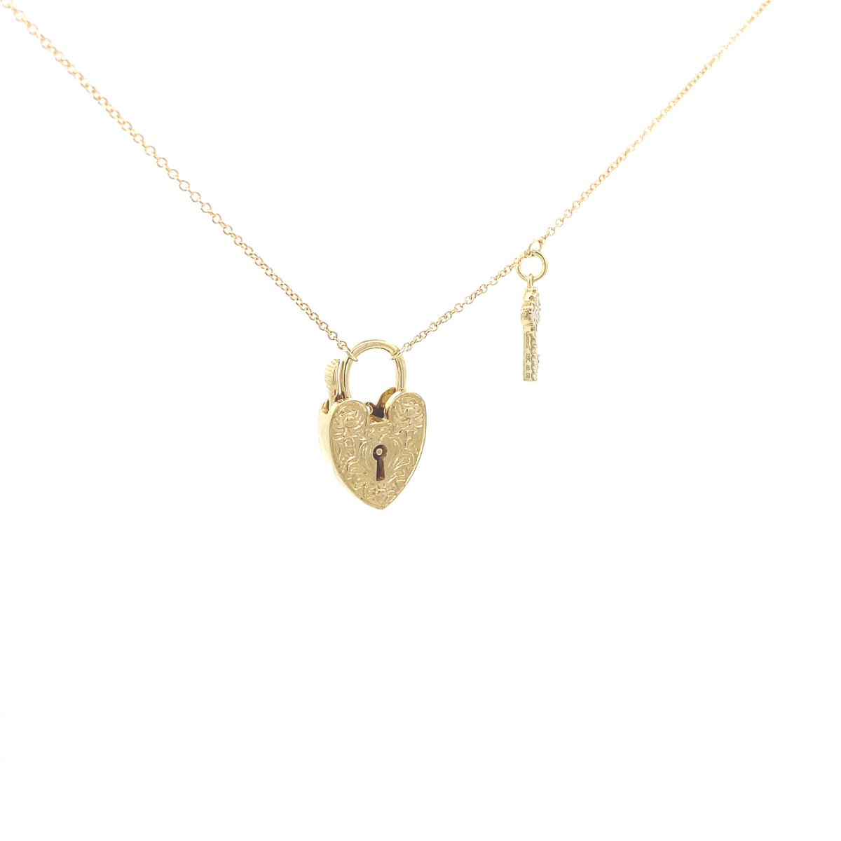 Simon G 18K Heart-Locket and Key Necklace | Simon G | Luby 