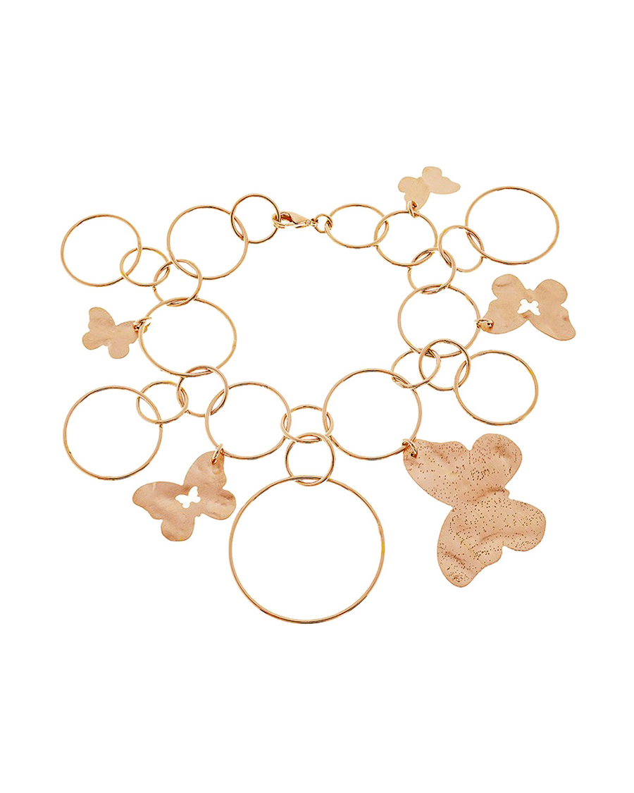 Pulsera Desire Circles &amp; Butterflies Bronce