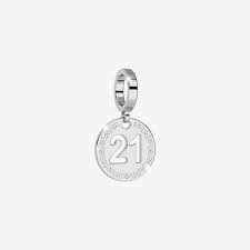 MyWorld Number 21 Charm (Silver) | Rebecca | Luby 