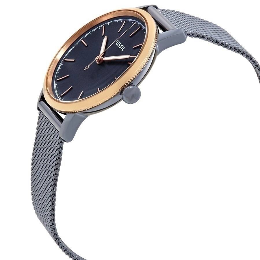 Ladies Neely Watch (Blue/Rose-Gold) | Fossil | Luby 