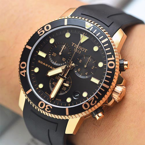 Tissot seastar 1000 chronograph rose outlet gold