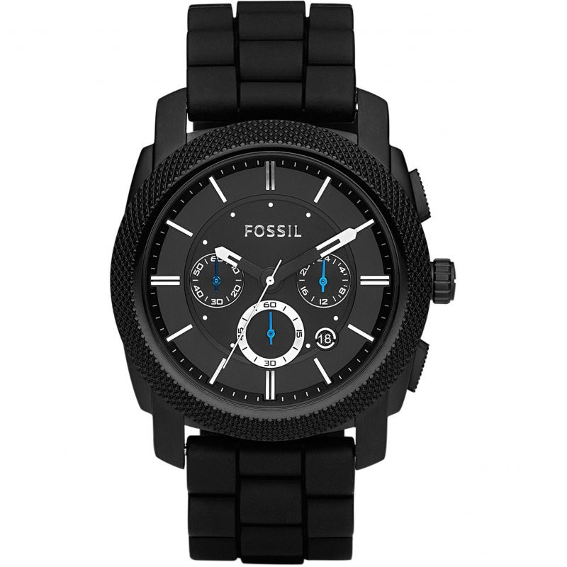 Machine Chronograph Watch (Black) | Fossil | Luby 