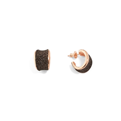 Dust of Dreams Saddle Huggie Earrings (Rose-Gold) | Pesavento | Luby 