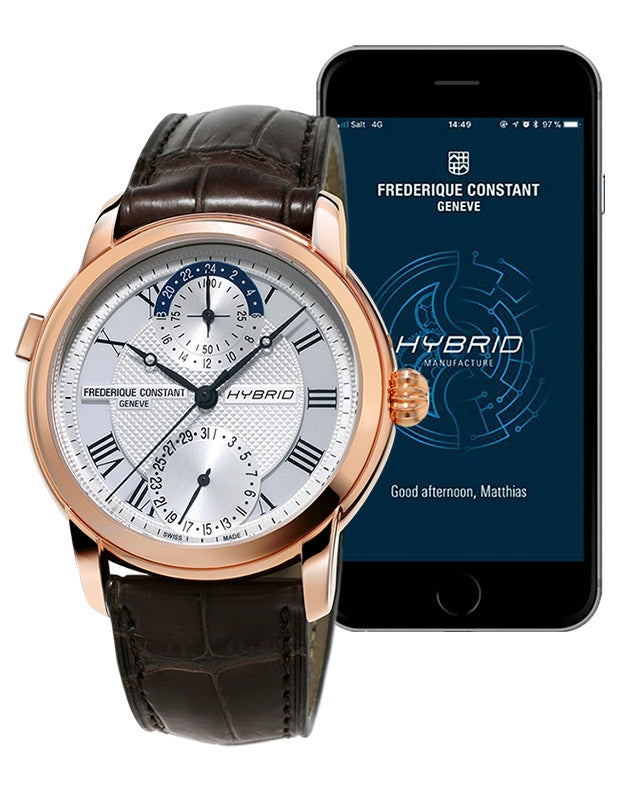 Hybrid Manufacture (Rose-Gold/Brown) | Frederique Constant | Luby 