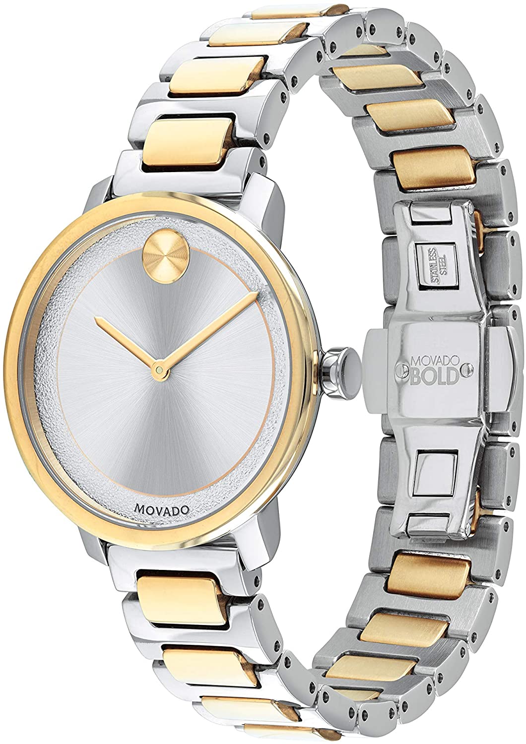 Two-Tone Bold Watch (Silver/Gold) | Movado | Luby 