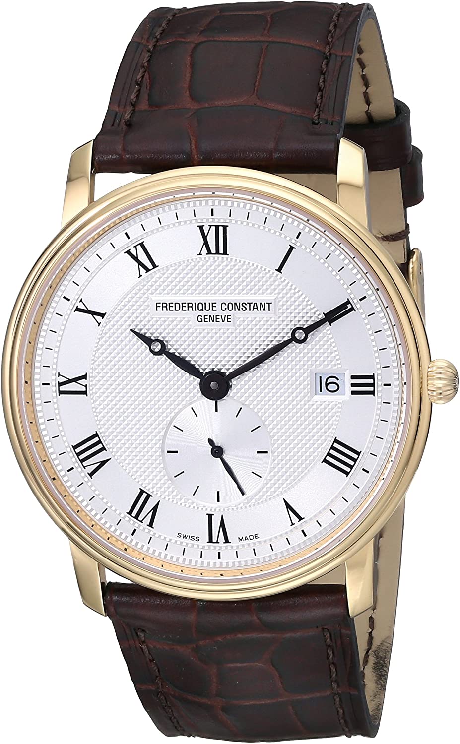 Slimline Gents Small Seconds (White-Gold) | Frederique Constant | Luby 