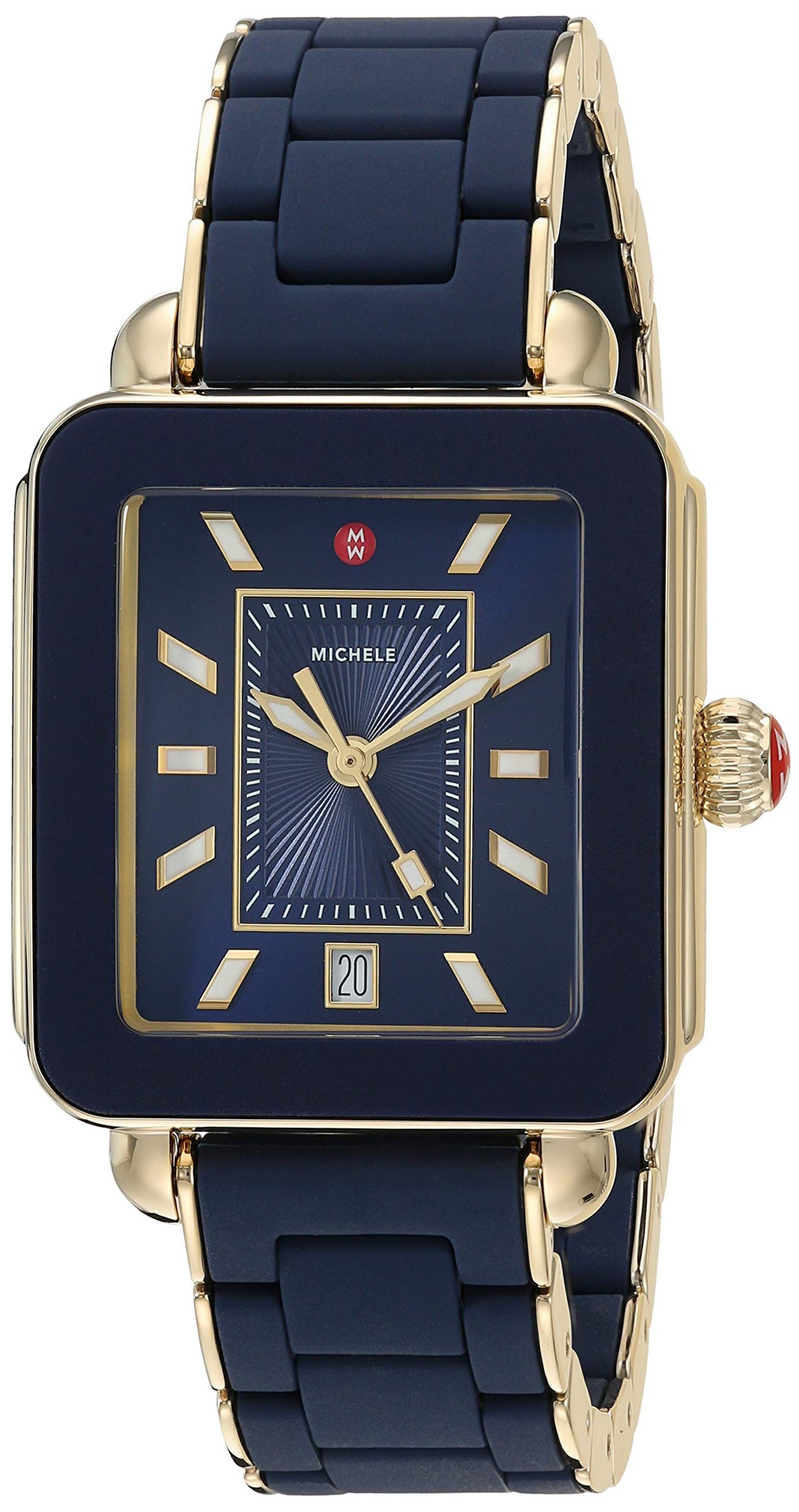 Deco Sport Deep Blue Wrapped Silicone Watch | Michele | Luby 