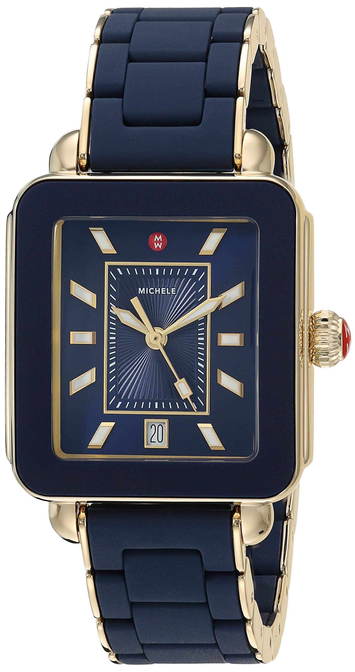 Deco Sport Deep Blue Wrapped Silicone Watch | Michele | Luby 