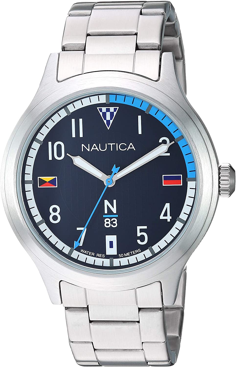 NAUTICA CRISSY FIELD SILVER DIAL BLUE | Nautica | Luby 