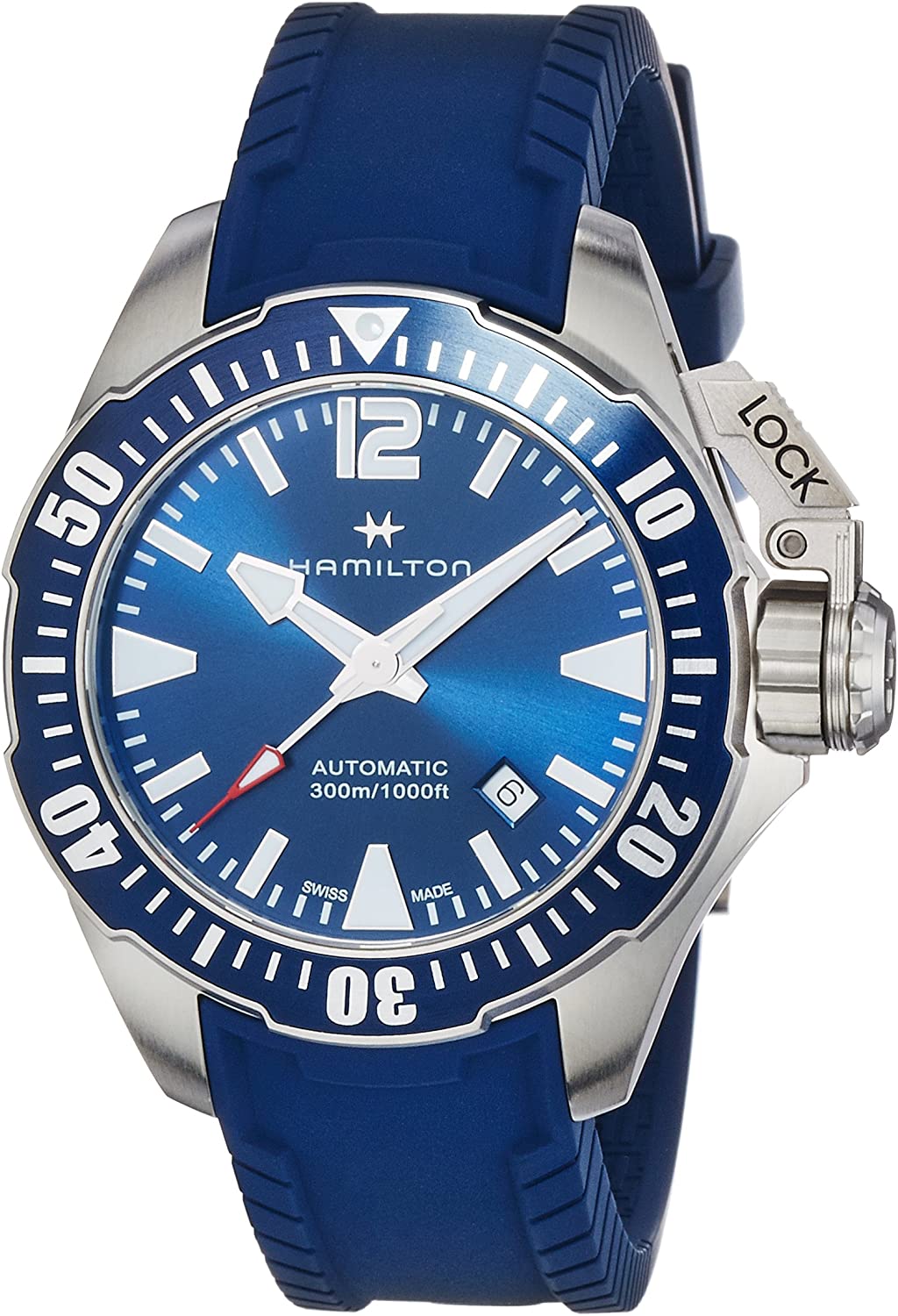 Khaki Automatic Navy Frogman (Full Blue) | Hamilton | Luby 
