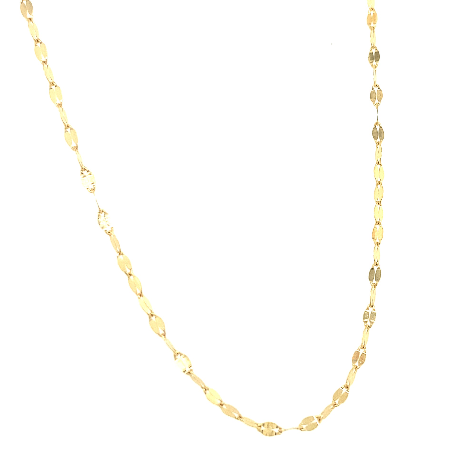 Chain With Small Crushed Links - 16 '' | Luby Gold Collection | Luby 