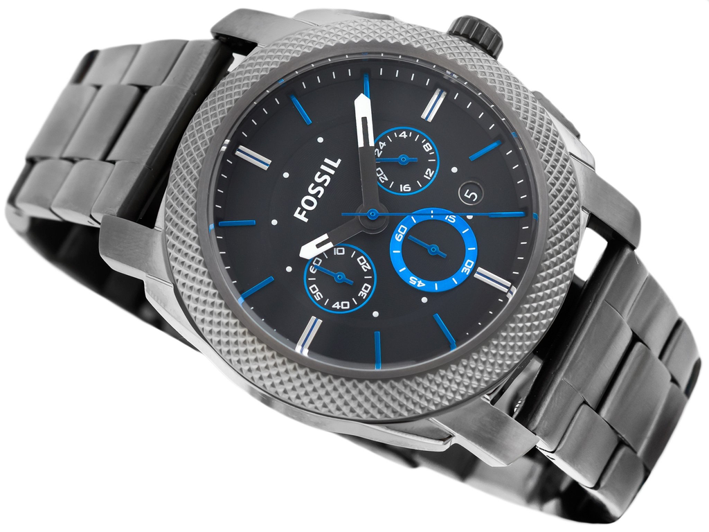 Machine Chronograph Watch (Smoke) | Fossil | Luby 