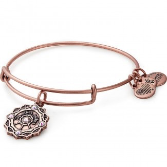 Mother of the Groom Charm Bangle Bracelet (Rose-Gold) | Alex and Ani | Luby 