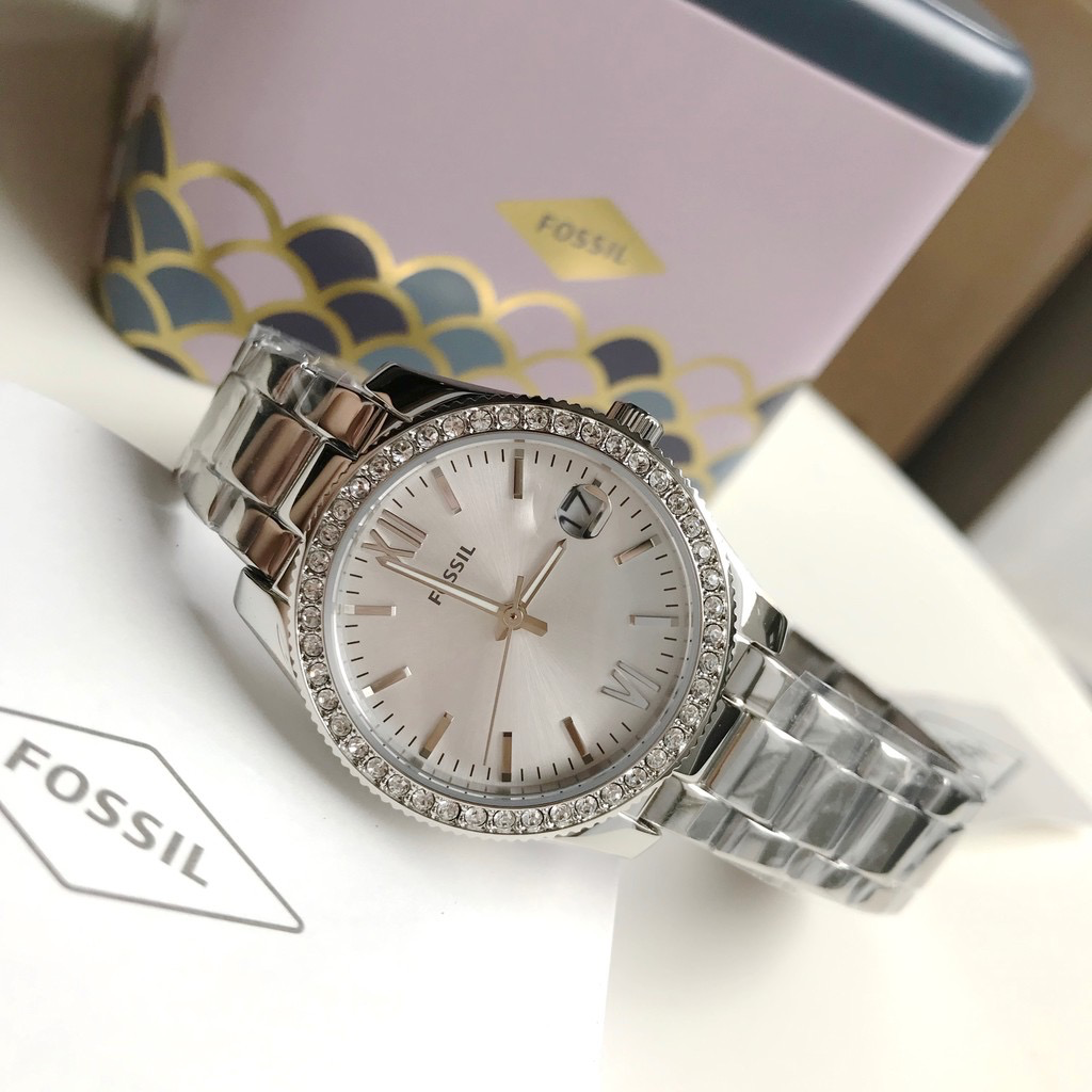 Ladies Scarlette Mini Watch (Silver) | Fossil | Luby 