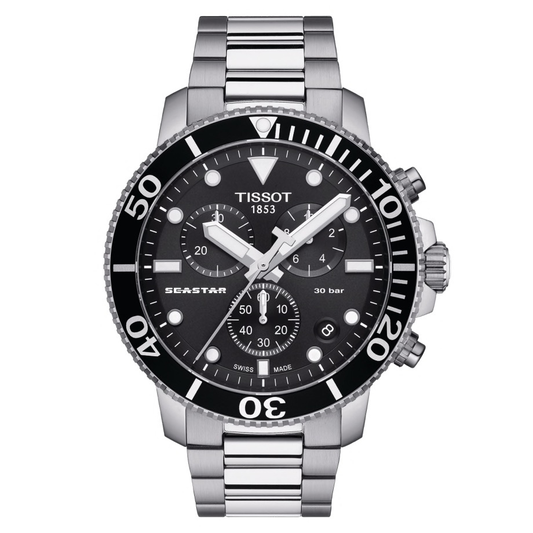 Seastar 1000 Chronograph (Silver) | Tissot | Luby 