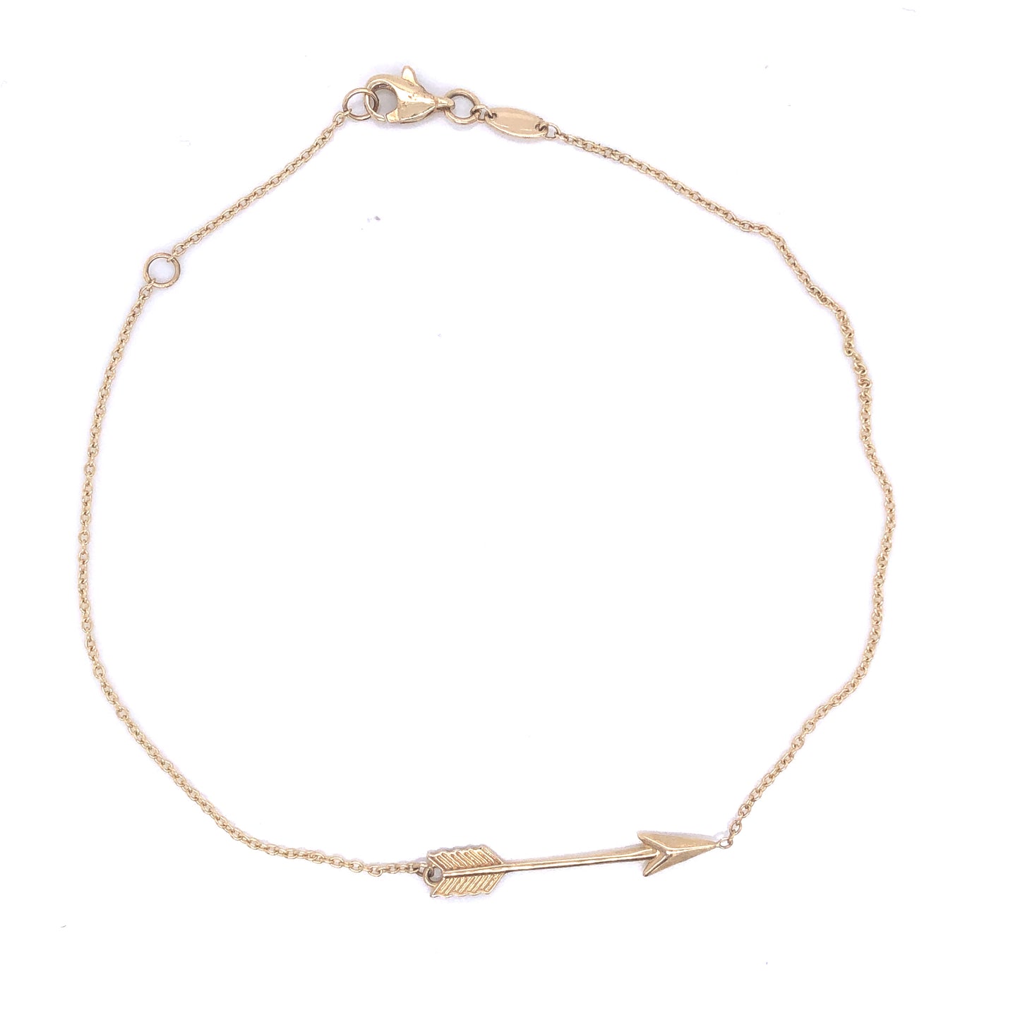 14K Arrow Gold Anklet Bracelet | Luby Gold Collection | Luby 