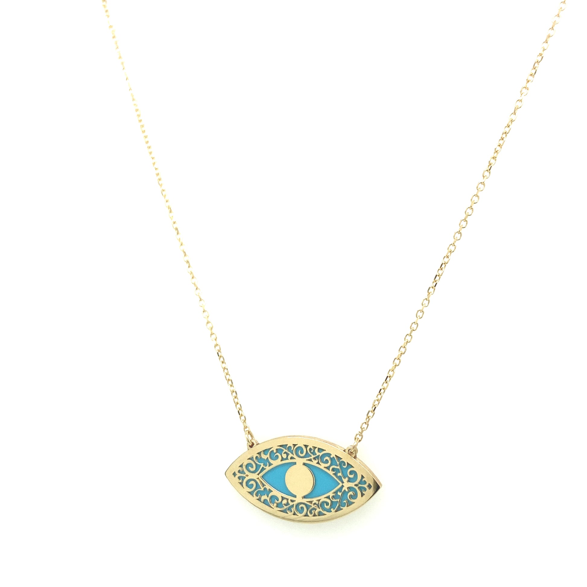 14k Gold Eye Necklace | Luby Gold Collection | Luby 