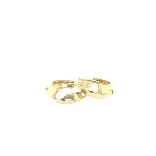 14K Gold Hallow Hoop Earring | Luby Gold Collection | Luby 