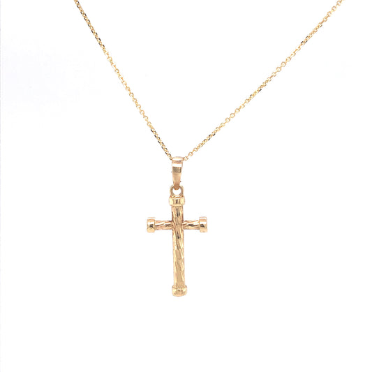 Cross 14k Gold Pendant | Luby Gold Collection | Luby 