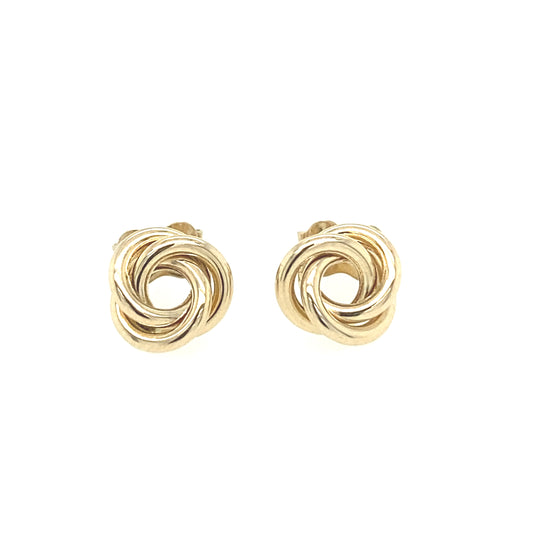 14K Gold Knot Stud Earring | Luby Gold Collection | Luby 