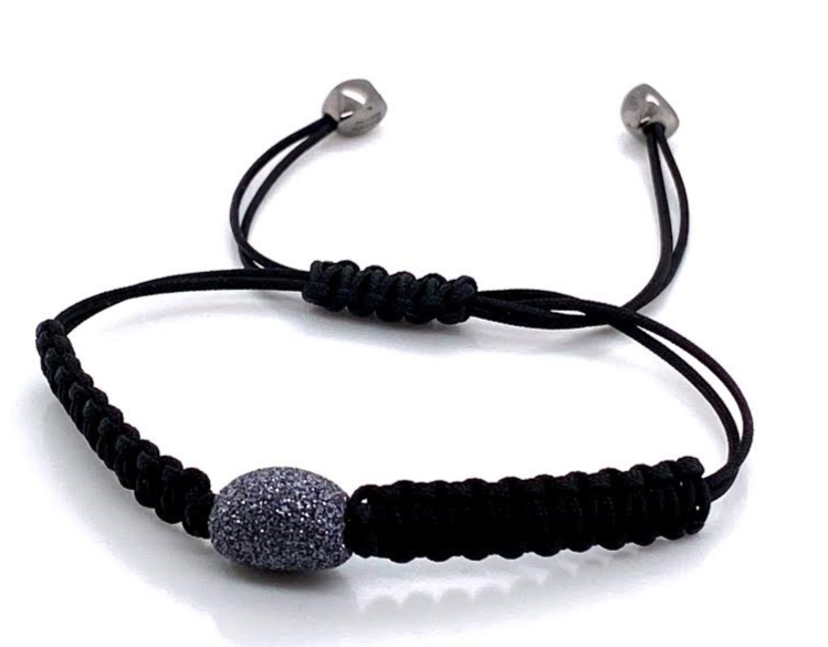 Silver Grey Bead Bracelet (Silver) | Pesavento | Luby 
