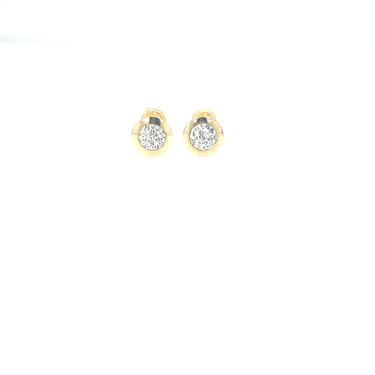 CRYSTAL ROUND THICK BEZEL | Luby Gold Collection | Luby 