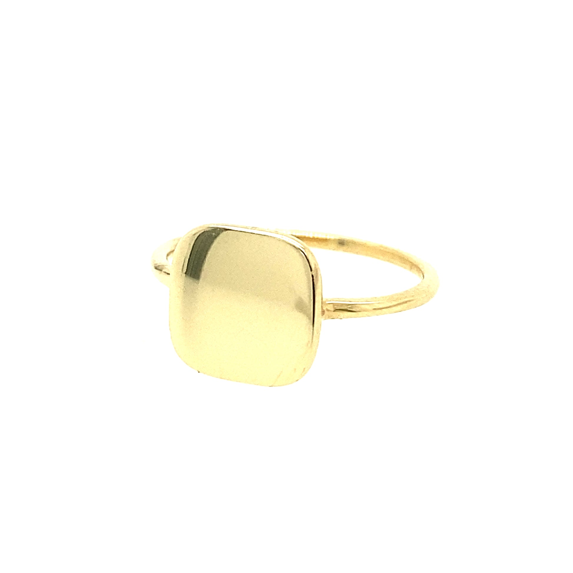 14K Gold Ring Small Square Shape | Luby Gold Collection | Luby 