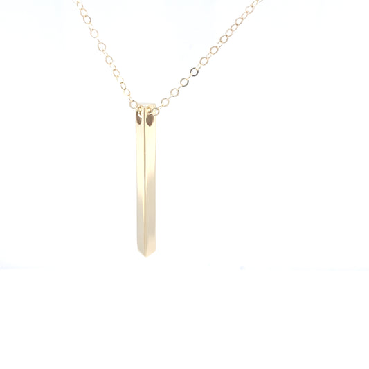 14K Ultra Fancy Long Barrel Necklace | Luby Gold Collection | Luby 