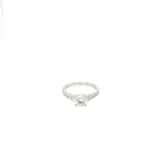 Zeghani 14K Diamond Straight Engagement Ring | Zeghani | Luby 