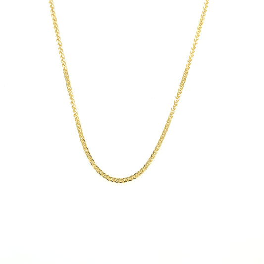 14K SQUARE SPIGA CHAIN | Luby Gold Collection | Luby 