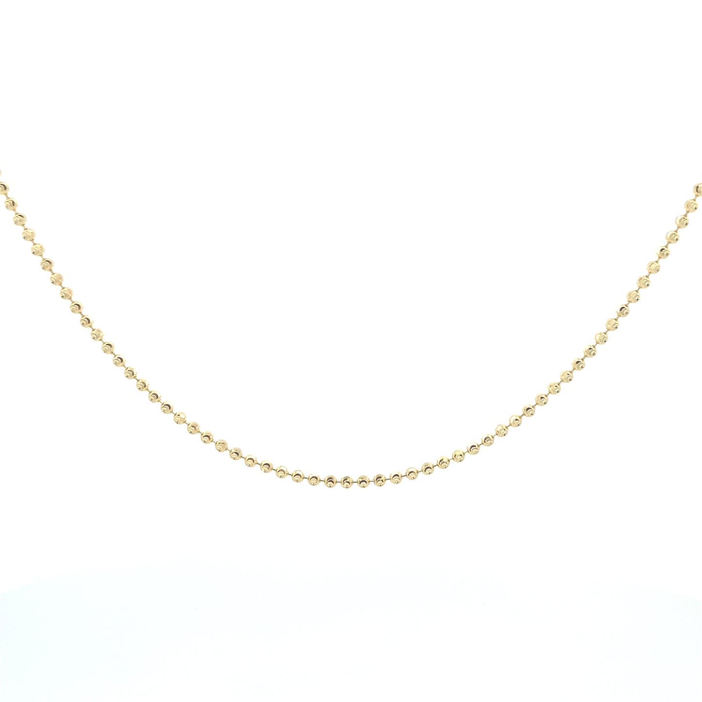 14K Gold Polka Dots Diamond Cut Necklace | Luby Gold Collection | Luby 