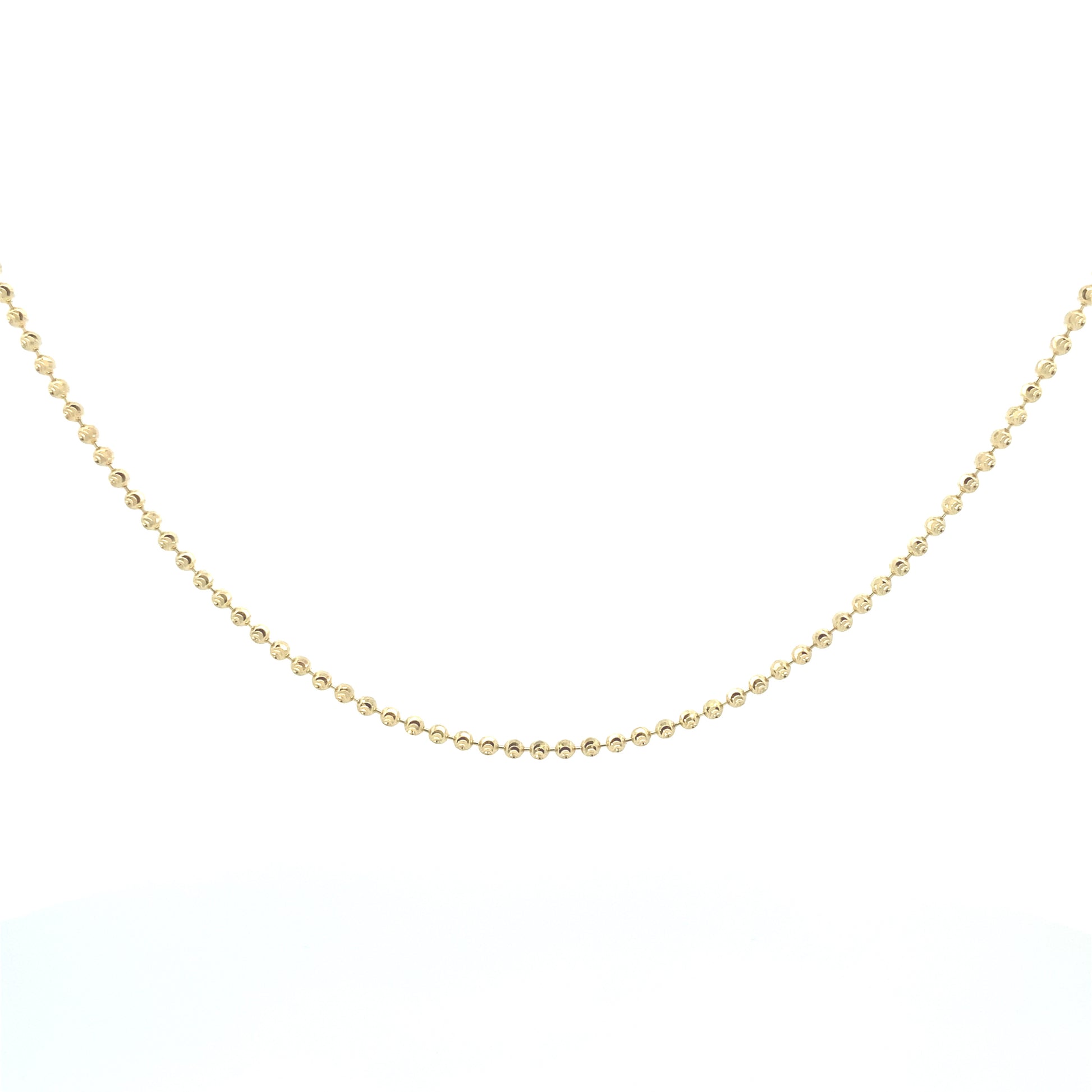 14K Gold Polka Dots Diamond Cut Necklace | Luby Gold Collection | Luby 