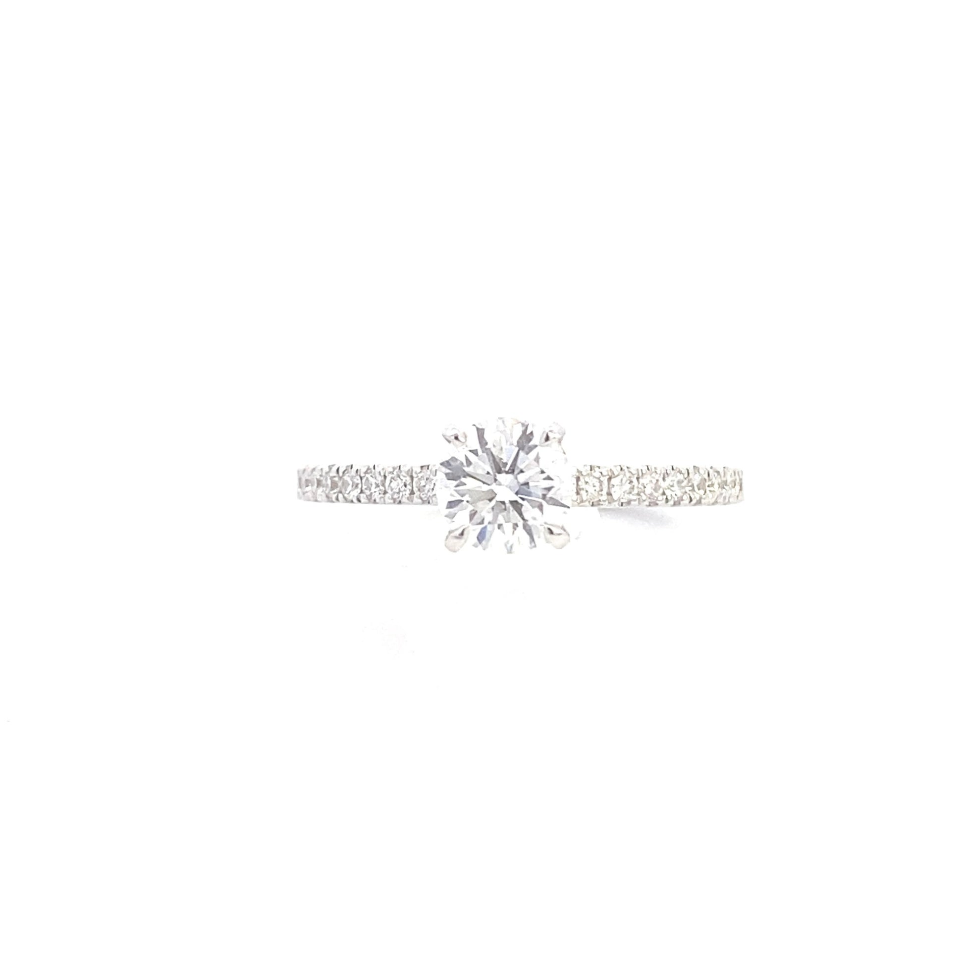 14K Lab Grown Diamond Solitaire Engagement Ring | Smiling Rocks | Luby 