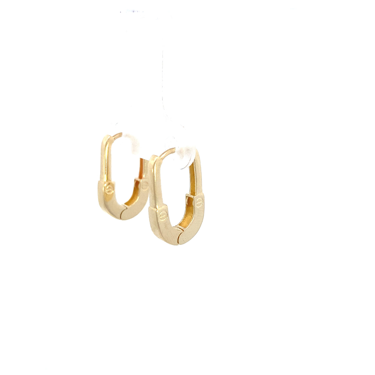 14K Gold Screw Hoop Earrings | Luby Gold Collection | Luby 