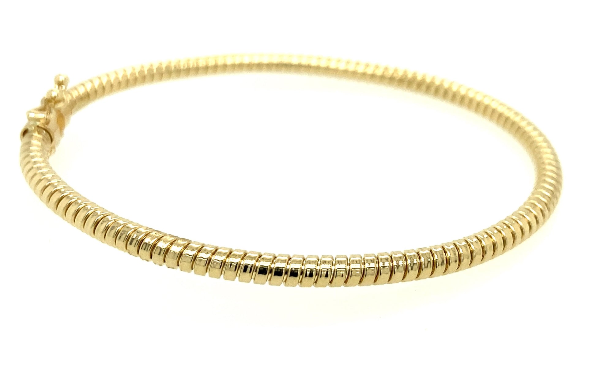 14k Gold Fancy Bangle | Luby Gold Collection | Luby 