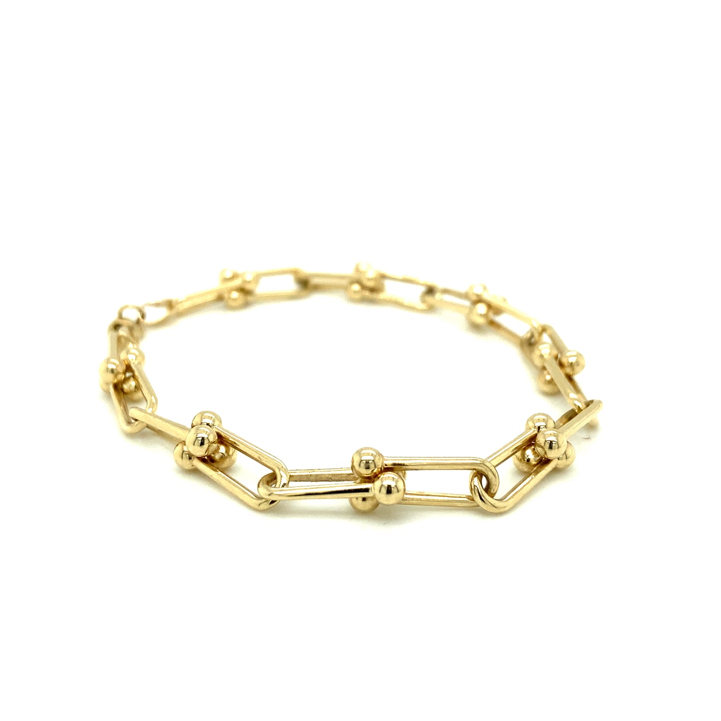 CLIP AND SMALL BALL BRACELET | Luby Gold Collection | Luby 