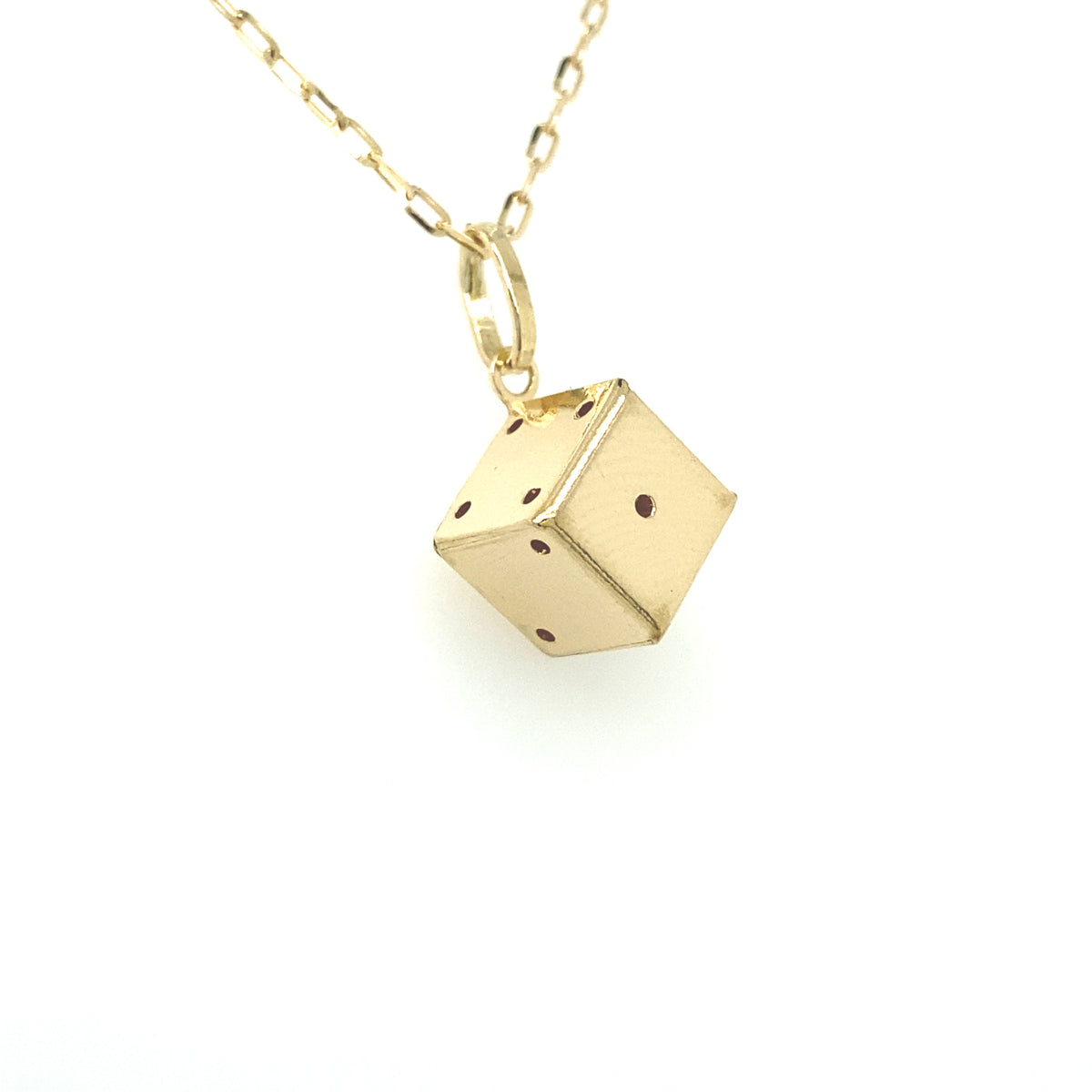 14k Gold Dice Pendant | Luby Gold Collection | Luby 