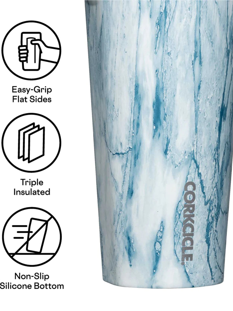 Tumbler - 16oz Blue Marble | Corkcicle | Luby 